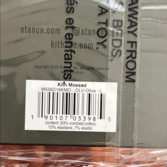 KITH STANCE olive green socks men’s large - Picture 3 of 5